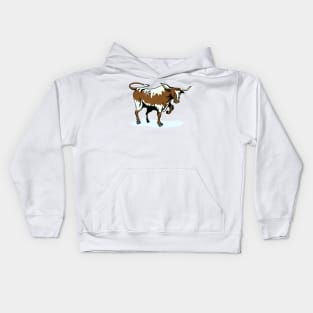 Texas Longhorn Bull Retro Kids Hoodie